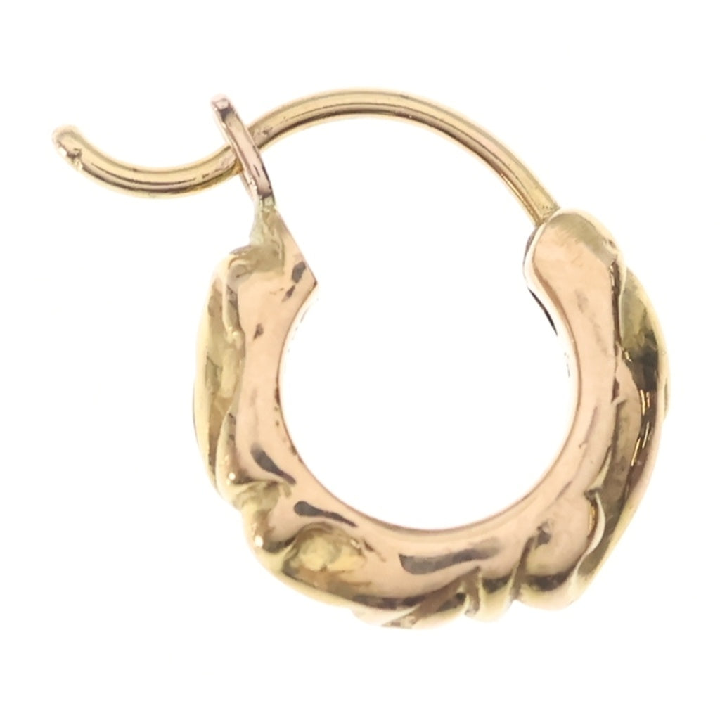 CHROME HEARTS(クロムハーツ) 22K TNY HOOP SCRL 22Kタイニースクロールフープ ゴールドピアス