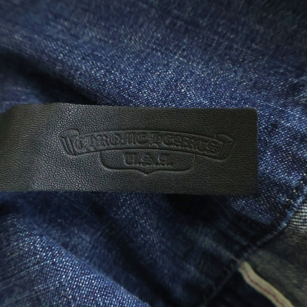 CHROME HEARTS(クロムハーツ) LAST BITE ラストバイト クロスボールボタンデニム長袖シャツ