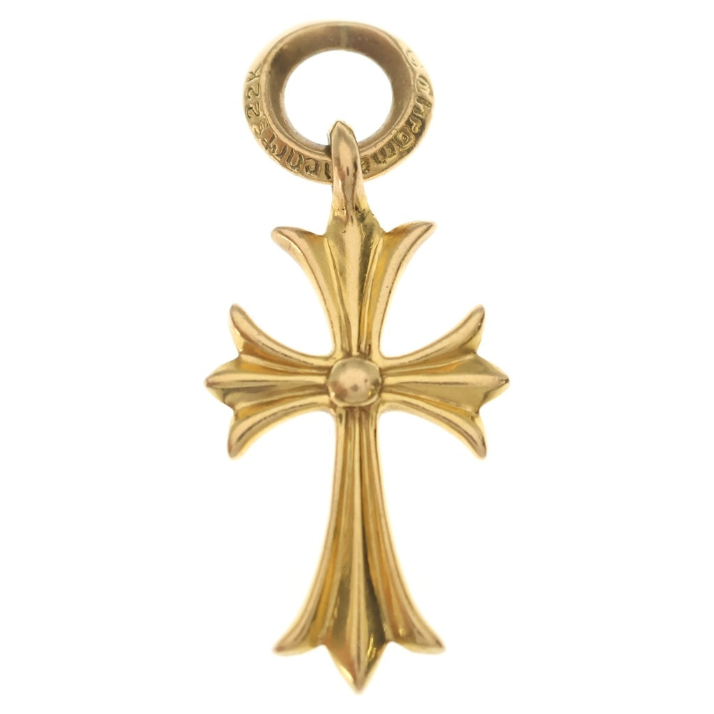 CHROME HEARTS(クロムハーツ) 22K TINY CH CROSS OLD タイニーCHクロス ペンダントトップ オールド ゴールド BCA051