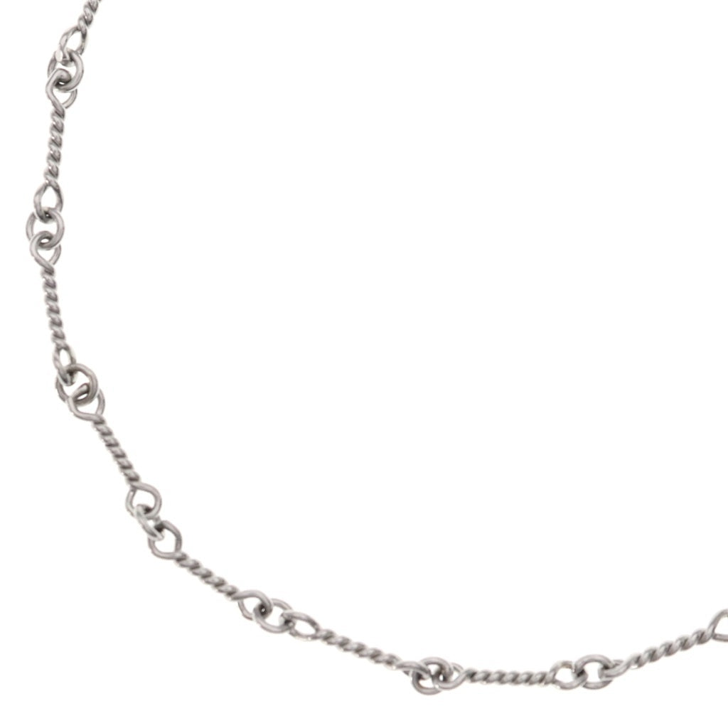 CHROME HEARTS(クロムハーツ) 18KWG NECKCHAIN T16 ツイストチェーンネックレス 16inch ホワイトゴールド BCA001 オールド
