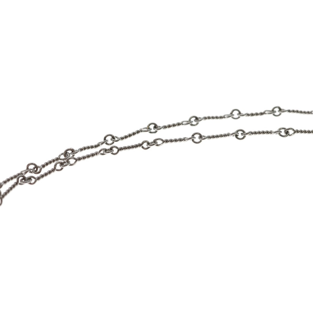CHROME HEARTS(クロムハーツ) 18KWG NECKCHAIN T16 ツイストチェーンネックレス 16inch ホワイトゴールド BCA001 オールド