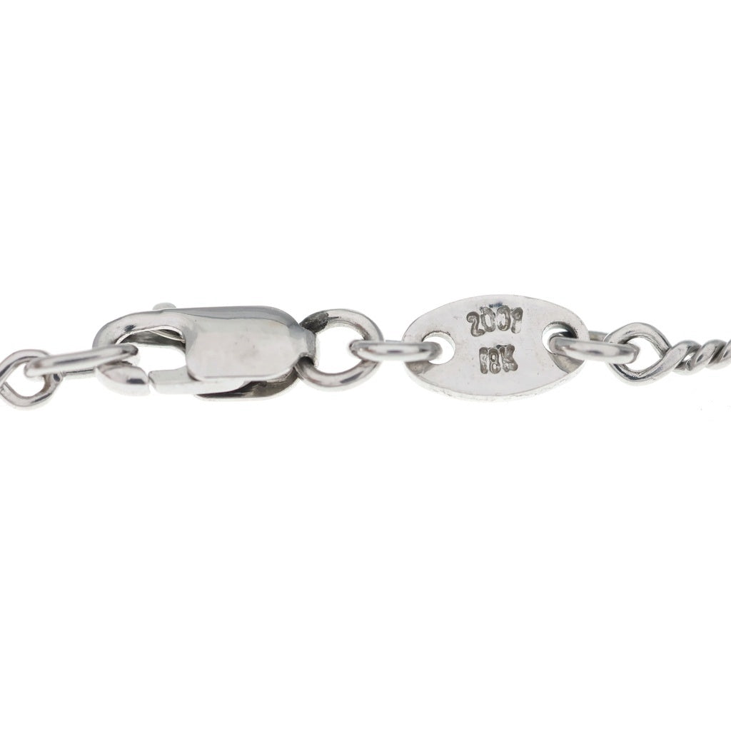 CHROME HEARTS(クロムハーツ) 18KWG NECKCHAIN T16 ツイストチェーンネックレス 16inch ホワイトゴールド BCA001 オールド