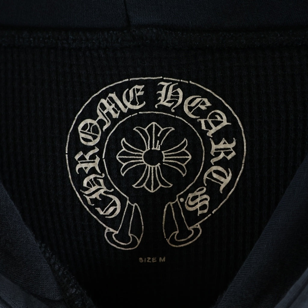 CHROME HEARTS(クロムハーツ) FOTI MAHALIA OLD オールド 裏地サーマル フォティ マハリア プリント ダガージップ ジップアップパーカー ブラック