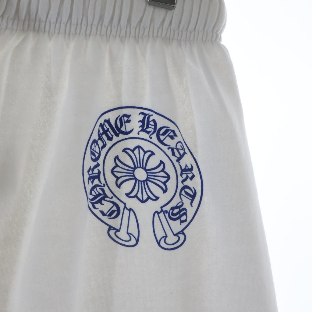 CHROME HEARTS(クロムハーツ) SWEAT PANTS サイドプリントロングパンツ ホワイト/ブルー