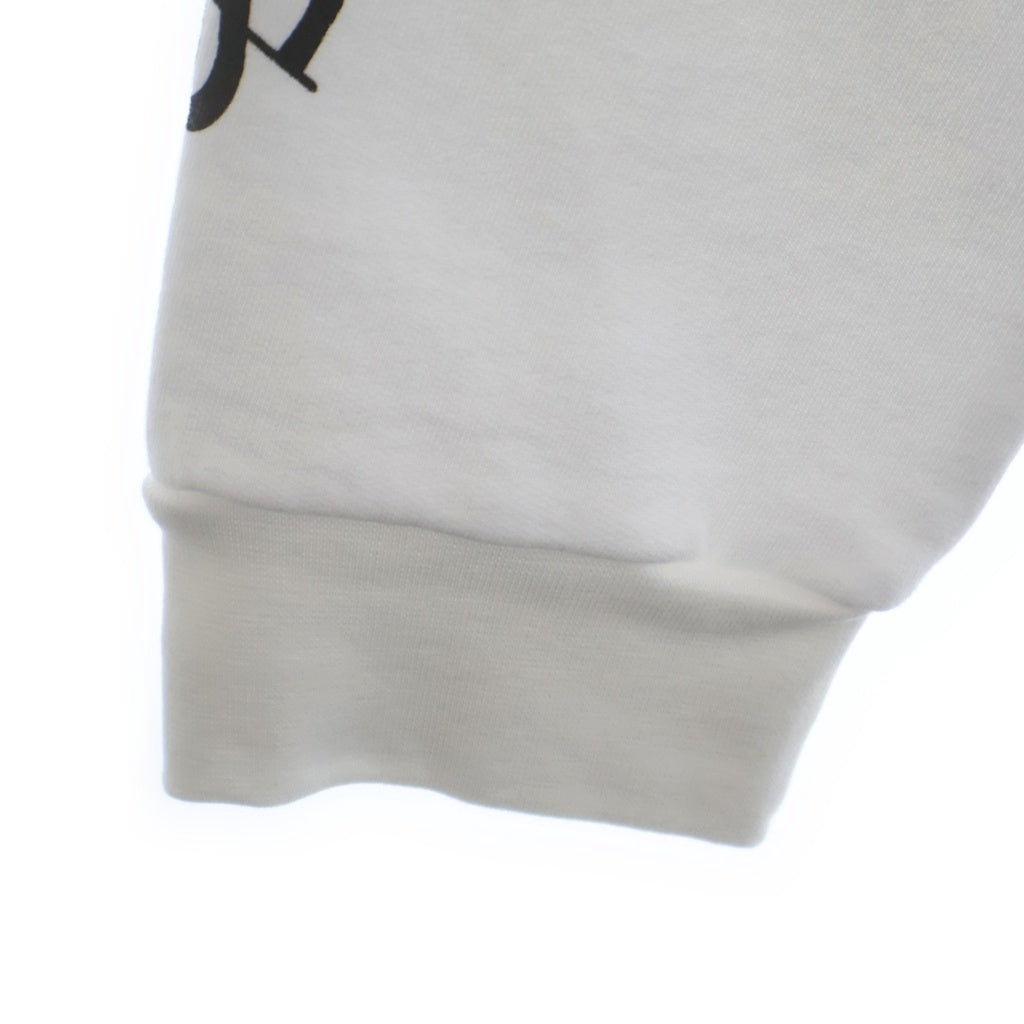 CHROME HEARTS(クロムハーツ) SWTSHRT HD ZIP バックスクロールラベルプリント ジップアップパーカー フーディー ホワイト