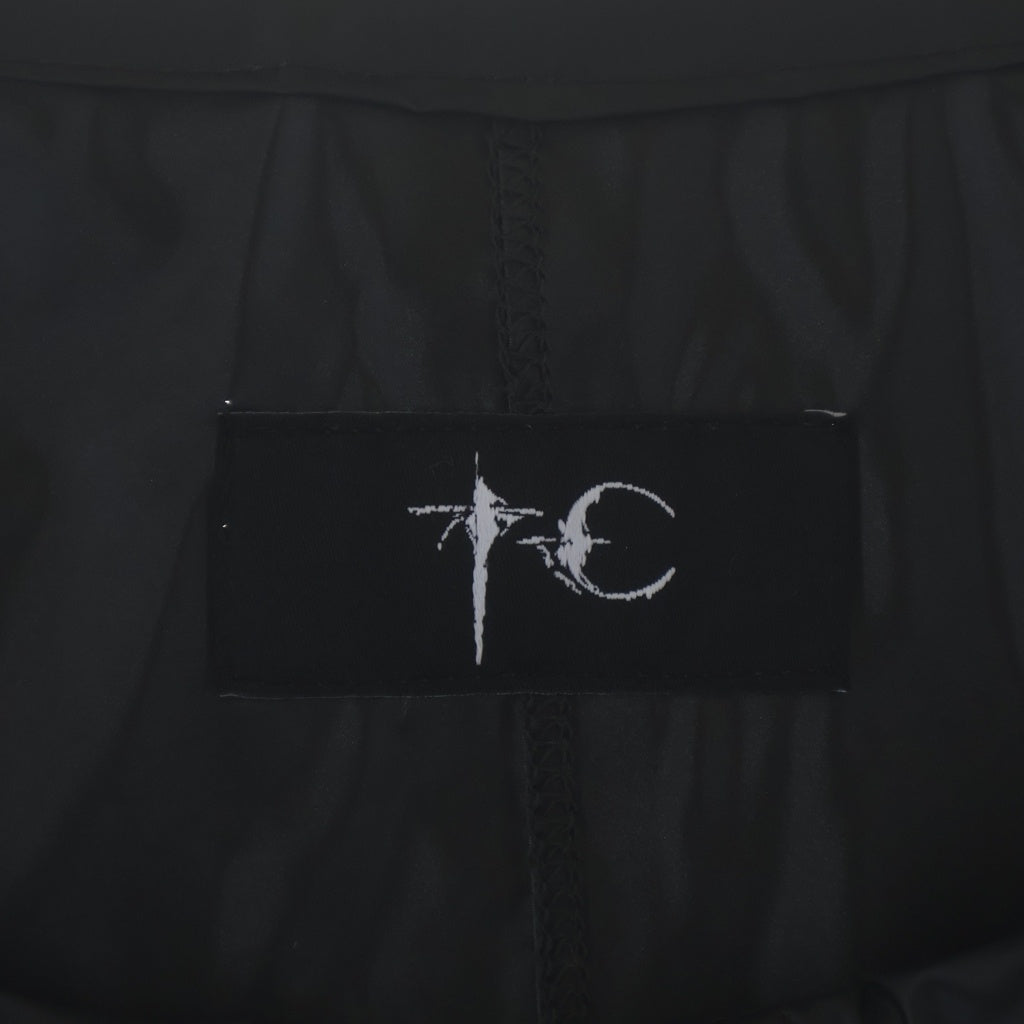 THUG CLUB(サグクラブ) Logo Detail Zip Up Jacket TC26JK0202 ロゴ オーバーサイズジャケット ブラック