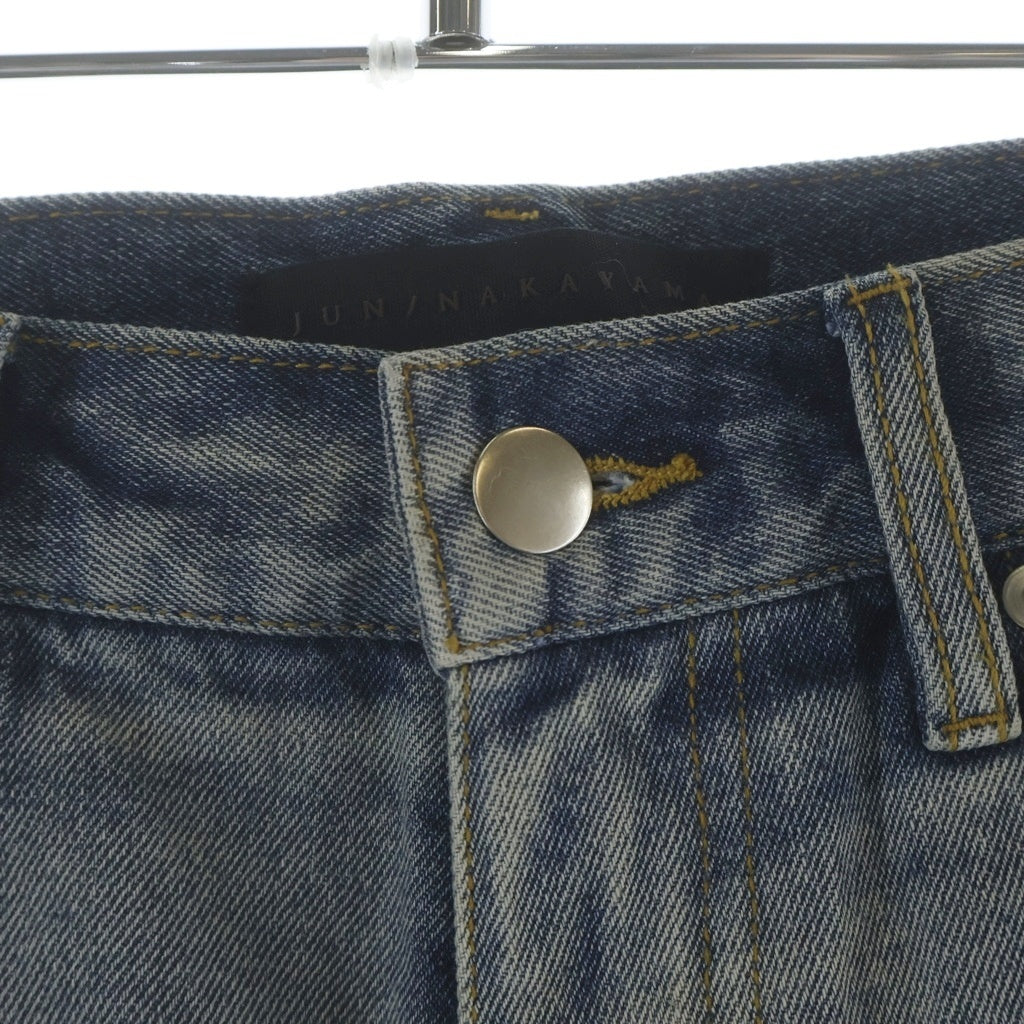 JUN / NAKAYAMA(ジュンナカヤマ) JN RIPPED DENIM SHORTS クラッシュショートデニムパンツ インディゴ