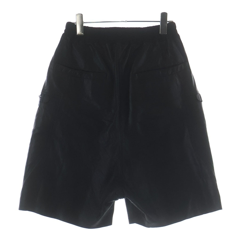 Rick Owens(リックオウエンス) Bauhaus Bela Leather Shorts RU02D6392-LBW バウハウス レザーショートパンツ ブラック