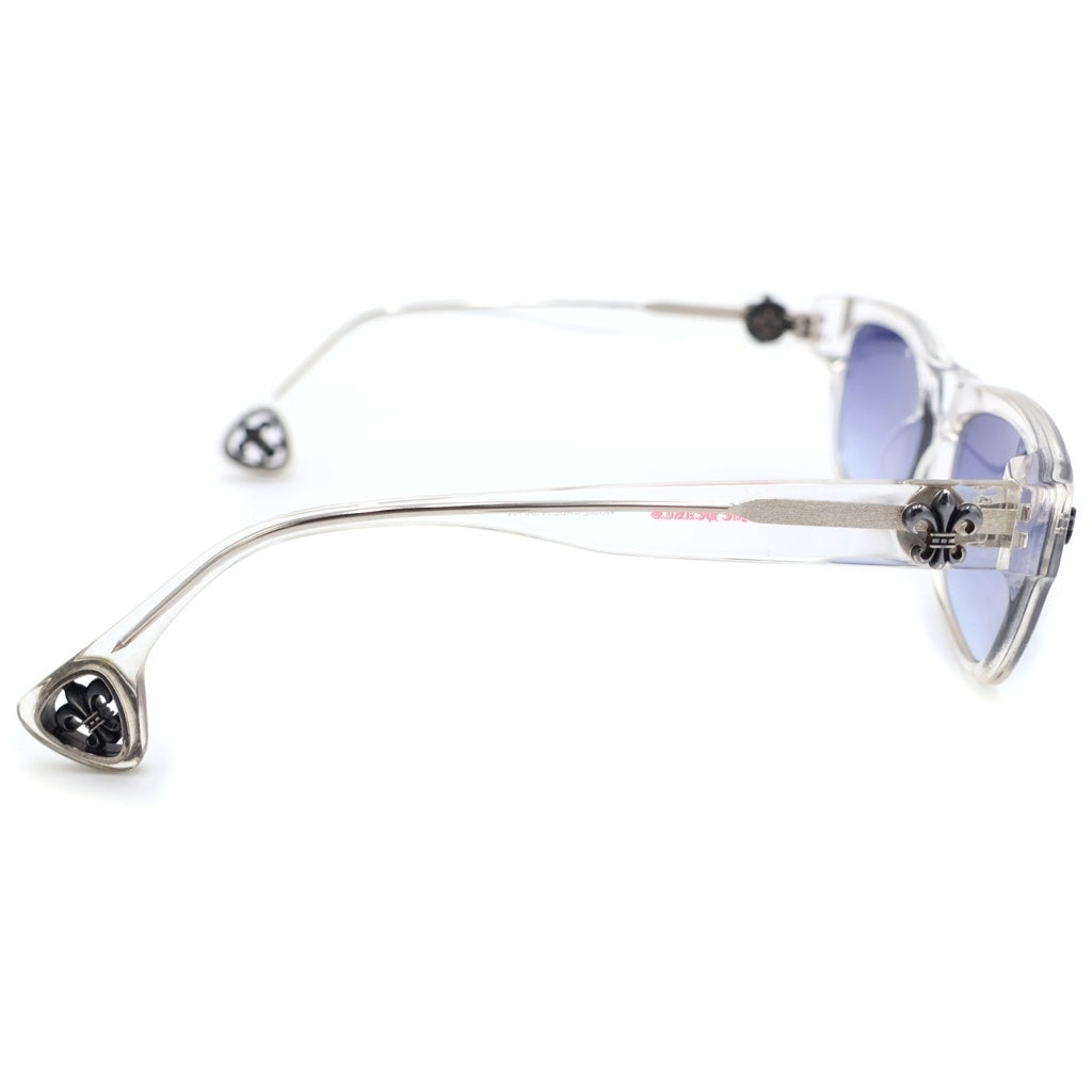 CHROME HEARTS(クロムハーツ) FILLED フィールド サイド フレアデザイン ウェリントン メガネ サングラス アイウェア ブラック/シルバー