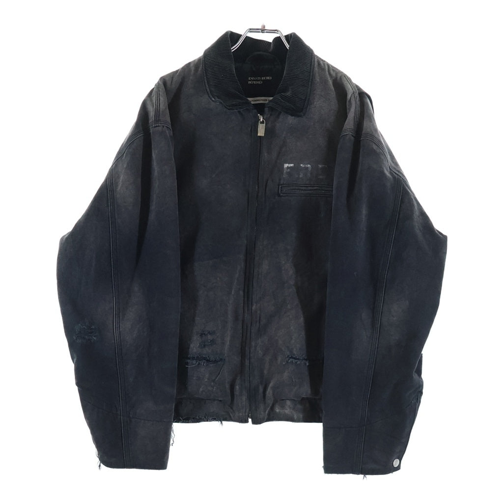 ENFANTS RICHES DEPRIMES(アンファンリッシュデプリメ) Blanket Lined Work Jacket ブランケット ダメージ加工ジャケット アウター グレー