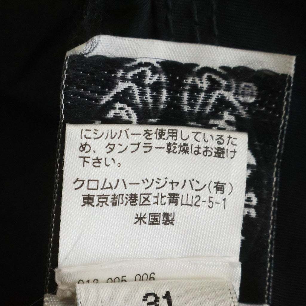 CHROME HEARTS(クロムハーツ) SWIM PANTS CRS BTN クロスボールボタン スクロールラベル付 ハーフパンツ ブラック