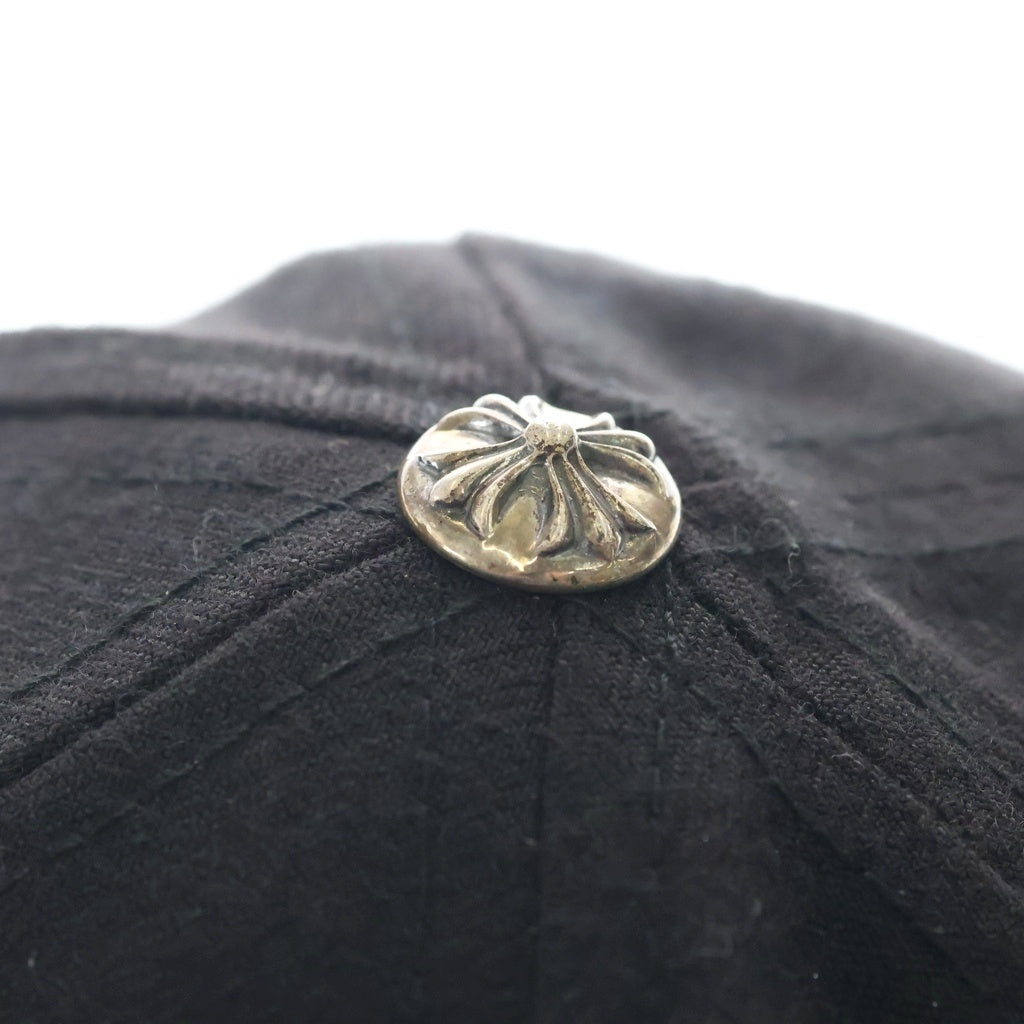 CHROME HEARTS(クロムハーツ) CH HATホースシュー刺繍 クロスボールベースボールキャップ ブラック