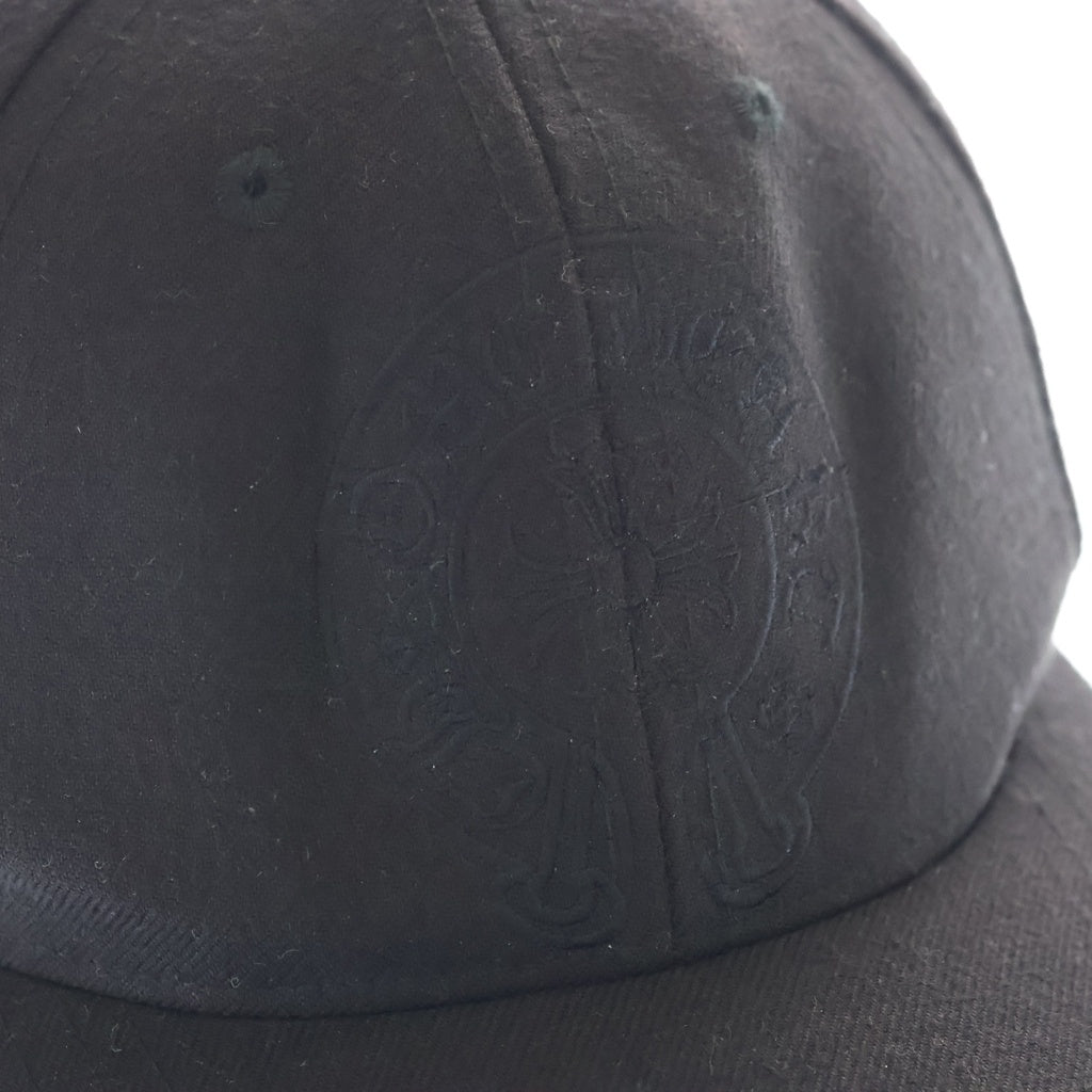 CHROME HEARTS(クロムハーツ) CH HATホースシュー刺繍 クロスボールベースボールキャップ ブラック