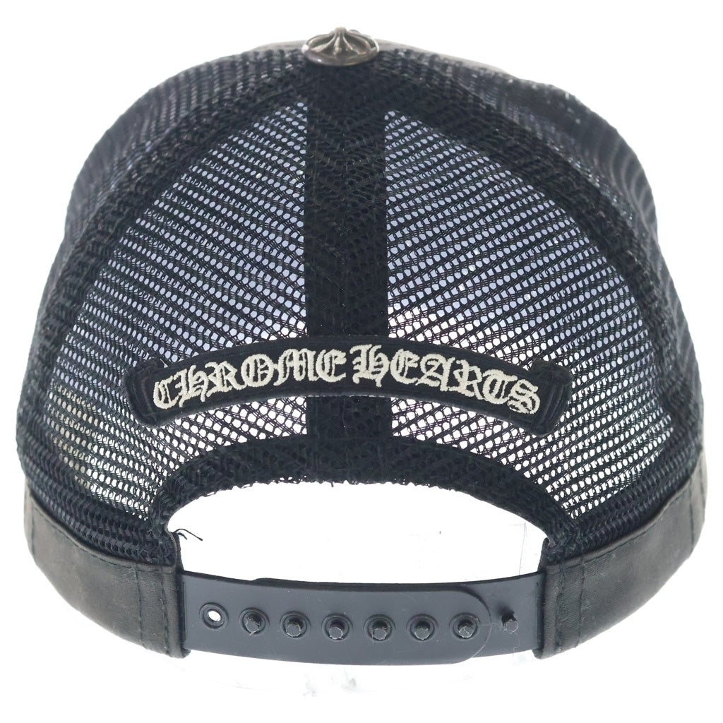 CHROME HEARTS(クロムハーツ) TRUCKER CAP CHロゴ メッシュトラッカーキャップ 帽子 ブラック