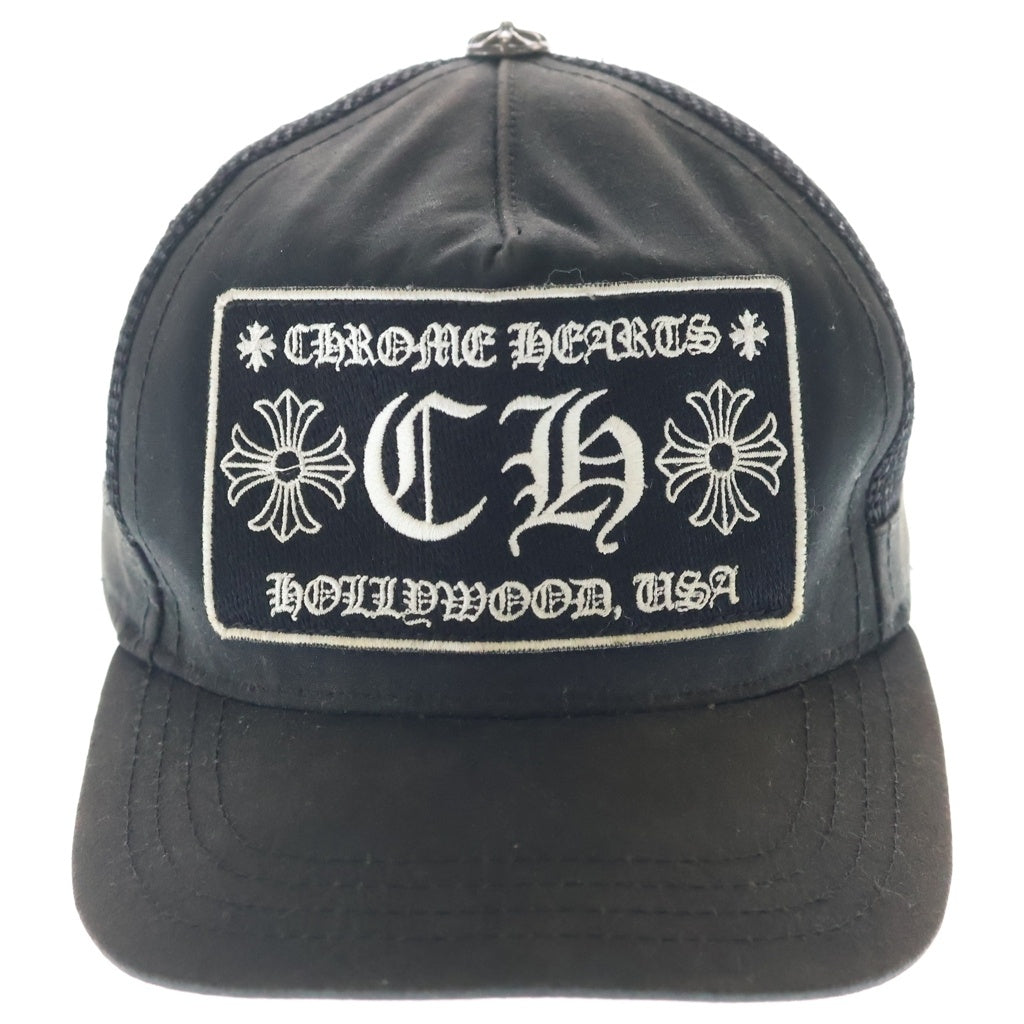 CHROME HEARTS(クロムハーツ) TRUCKER CAP CHロゴ メッシュトラッカーキャップ 帽子 ブラック