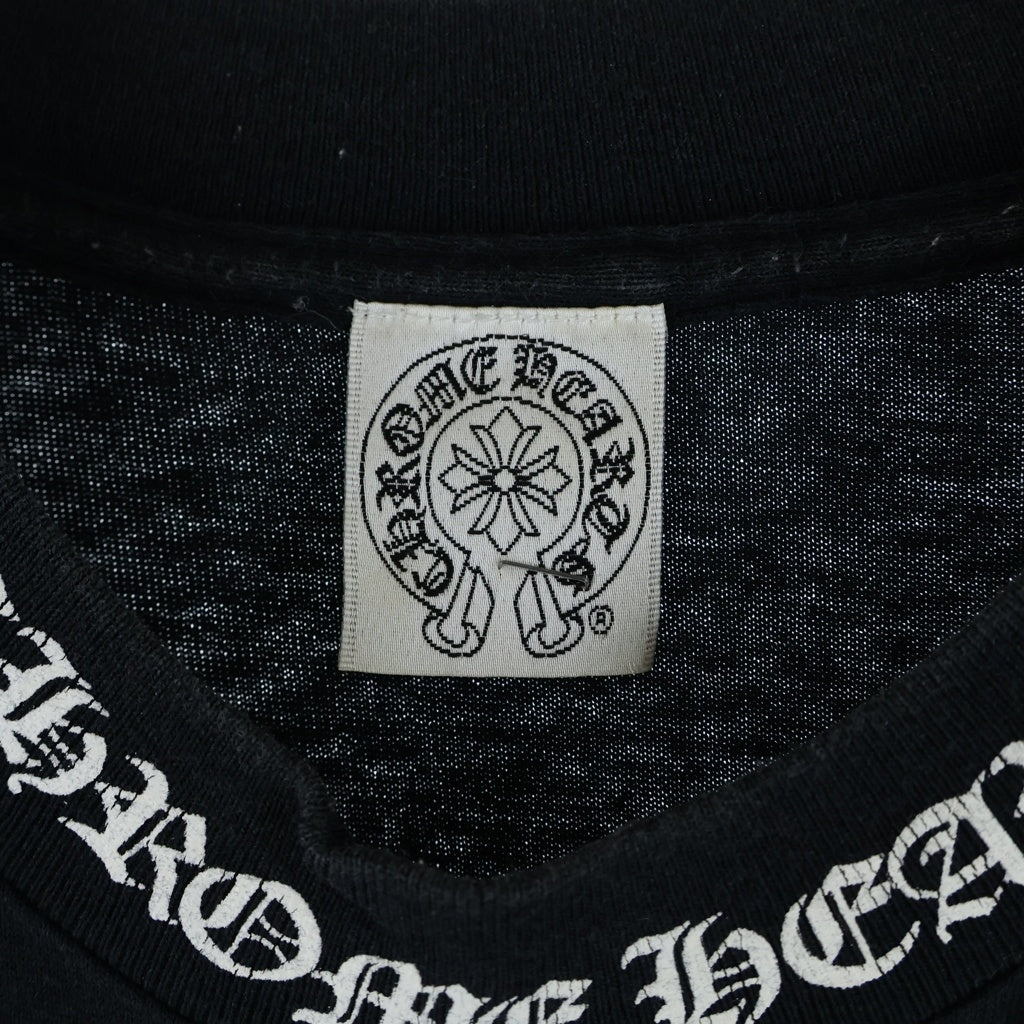 CHROME HEARTS(クロムハーツ) OLD DAGGER LOGO L/S TEE オールド ダガーロゴプリント Tシャツカットソー ホワイト