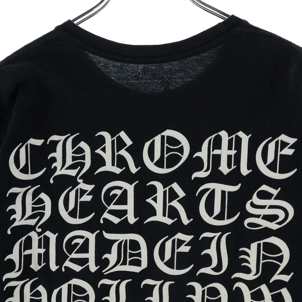 CHROME HEARTS(クロムハーツ) CH T-SHRT 1 バック英字プリント半袖Tシャツ ブラック
