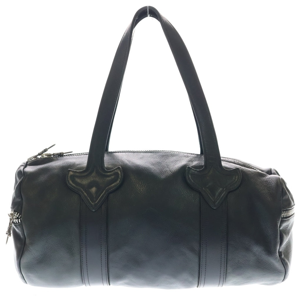 CHROME HEARTS(クロムハーツ) DUFFLE TINY ダッフルタイニー ブラック レザー ミニボストン ブラック レディース