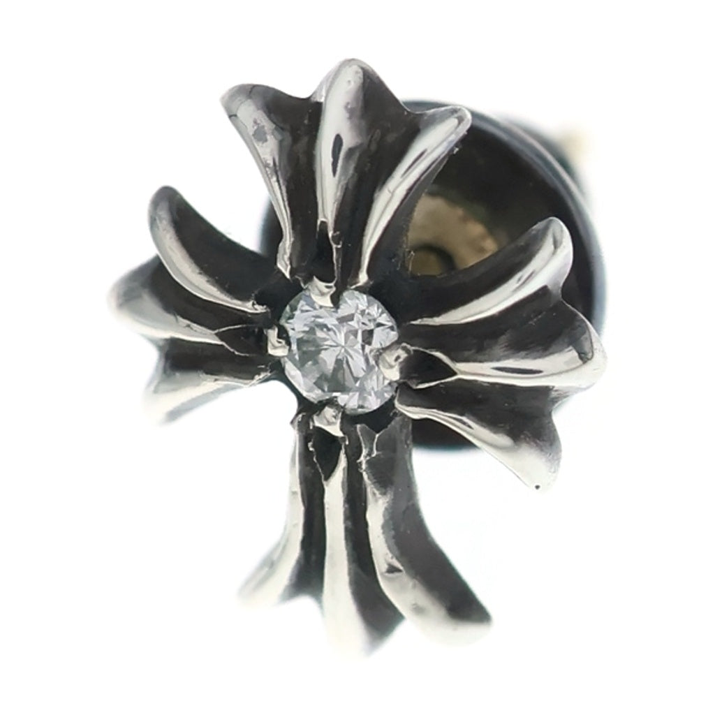 CHROME HEARTS(クロムハーツ) No2 CH CRS DIA CHクロススタッド 1ダイヤ シルバーピアス レディース