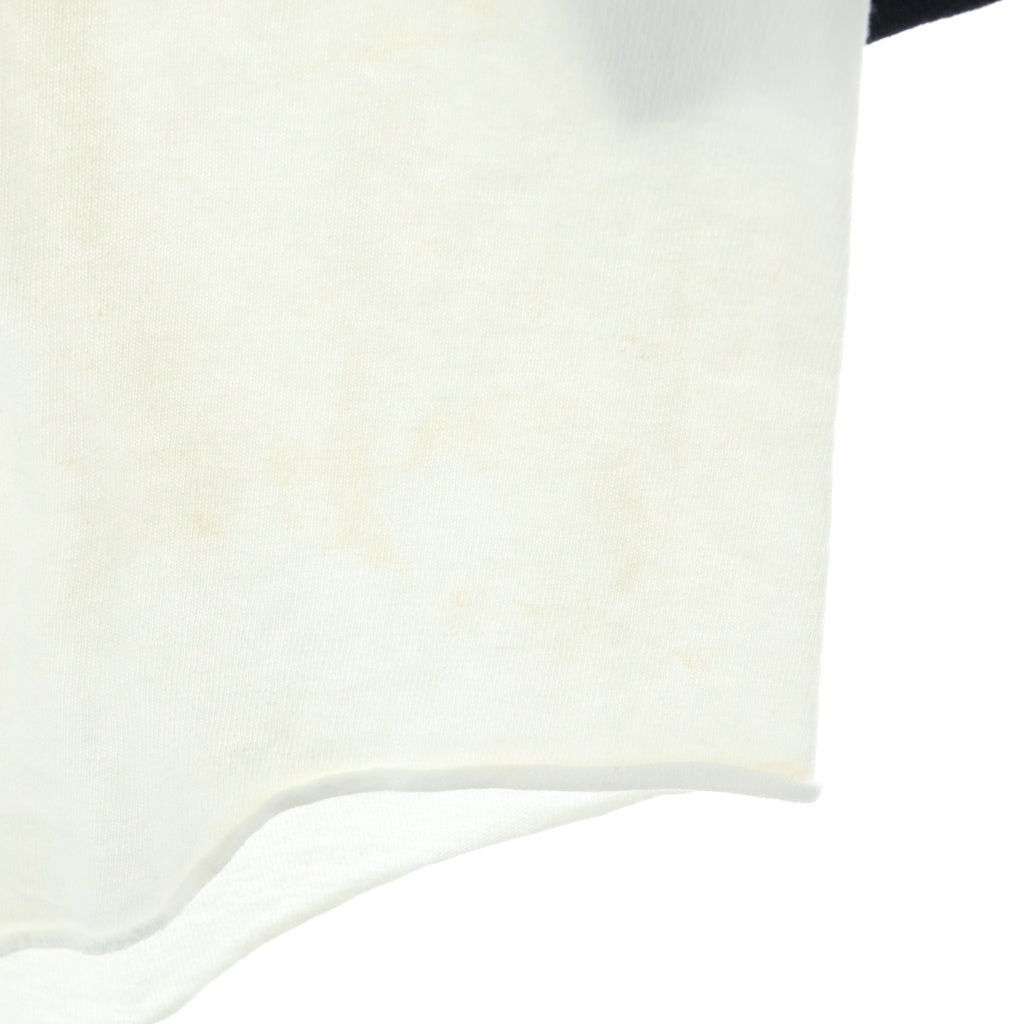 CHROME HEARTS(クロムハーツ) Raglan Sleeve Tee ヴァインダガープリント ラグランスリーブ 長袖Tシャツ 七分袖カットソー ロンT ブラック/ホワイト