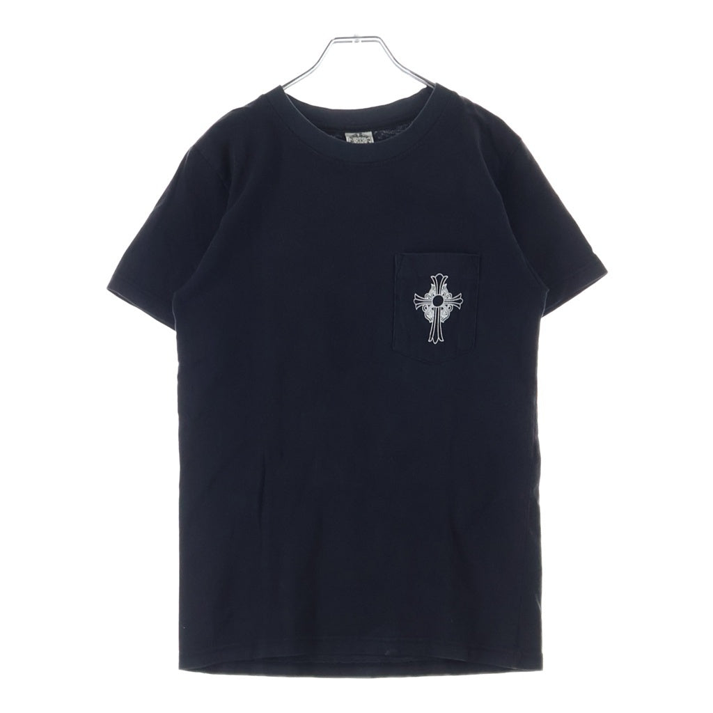 CHROME HEARTS(クロムハーツ) OLD CH S/S TEE オールド ニューヨーク限定 胸クロスプリント クルーネック半袖Tシャツカットソー ブラック