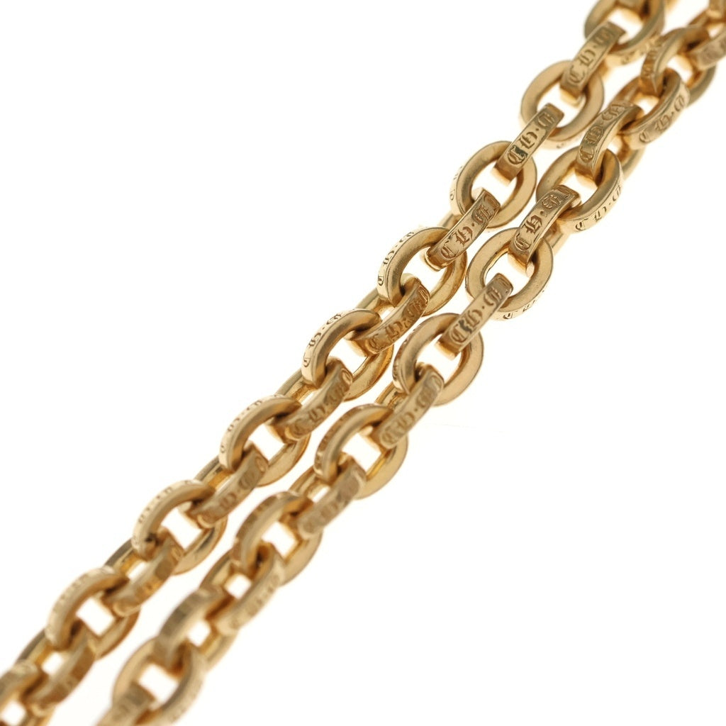 CHROME HEARTS(クロムハーツ) 22K PAPER CHAIN 22 ペーパーチェーン 22inch ゴールドネックレス