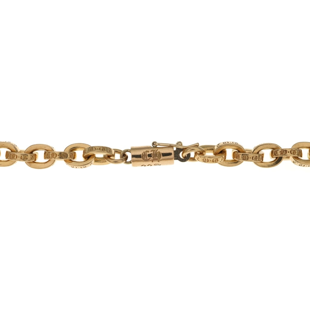 CHROME HEARTS(クロムハーツ) 22K PAPER CHAIN 22 ペーパーチェーン 22inch ゴールドネックレス