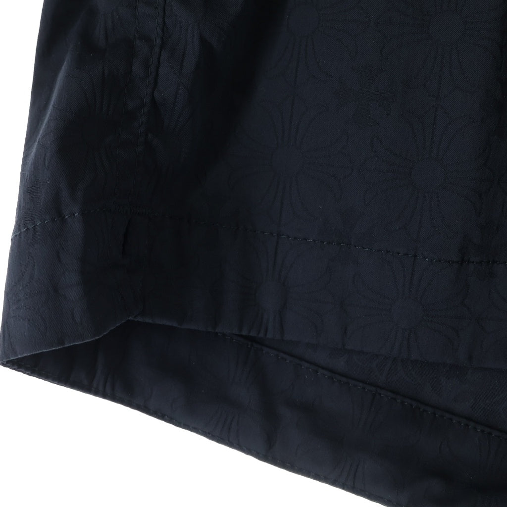 CHROME HEARTS(クロムハーツ) Y NOT CH Plus Swim Shorts CHプラス総柄 スイムショーツ ナイロンショートパンツ ブラック