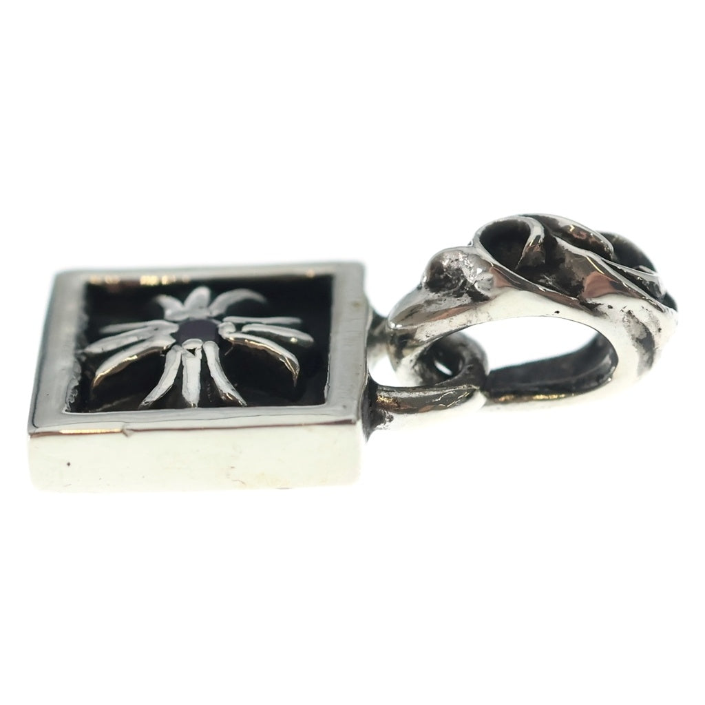 CHROME HEARTS(クロムハーツ) FRAMED CH PLUS 1RUBY フレームドCHプラス 1ルビー/チャーム/シルバーネックレストップ