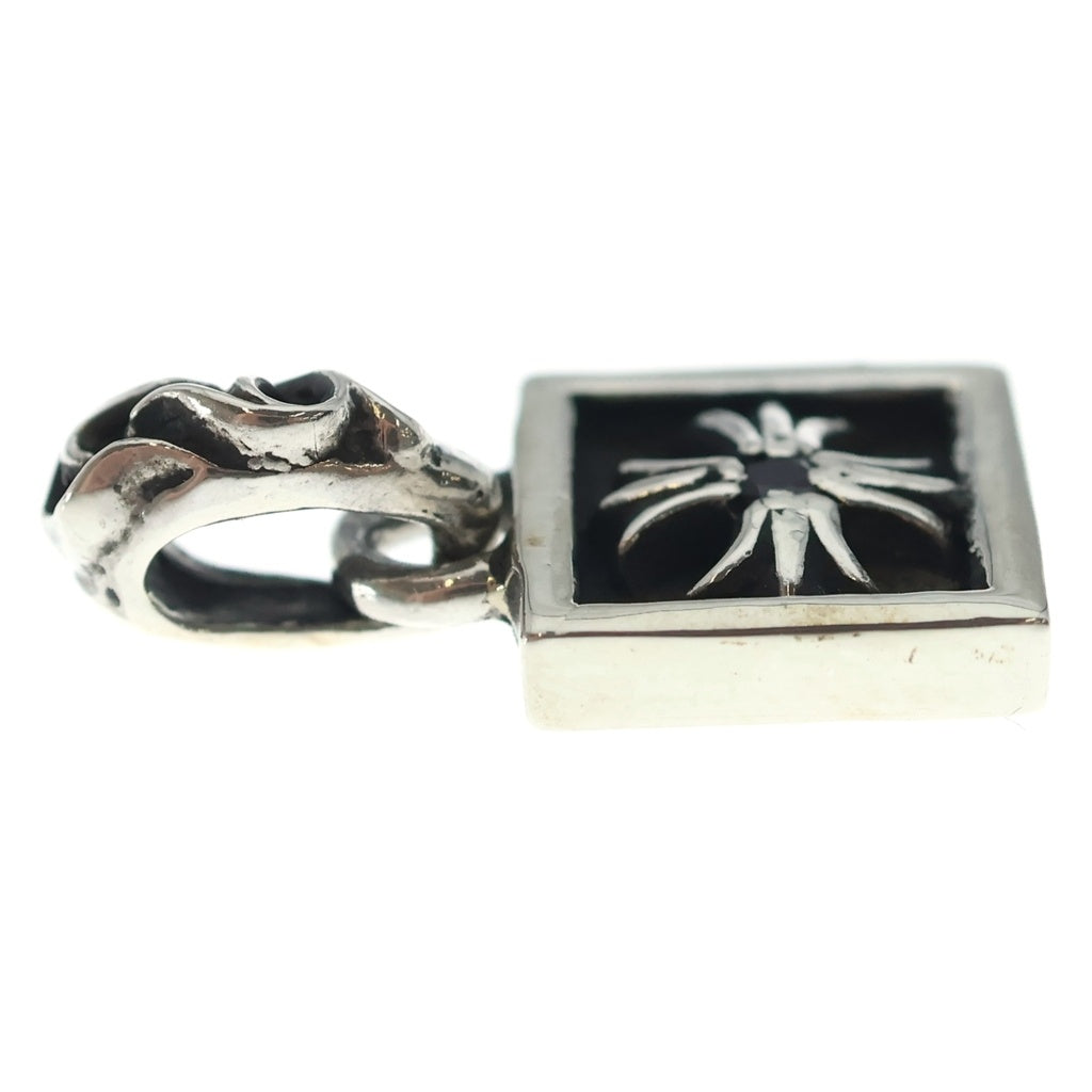 CHROME HEARTS(クロムハーツ) FRAMED CH PLUS 1RUBY フレームドCHプラス 1ルビー/チャーム/シルバーネックレストップ