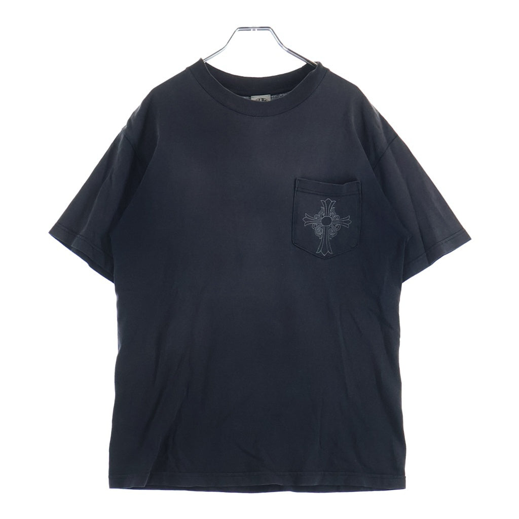 CHROME HEARTS(クロムハーツ) OLD CH S/S TEE オールド ニューヨーク限定 胸クロスプリント クルーネック半袖Tシャツカットソー ブラック