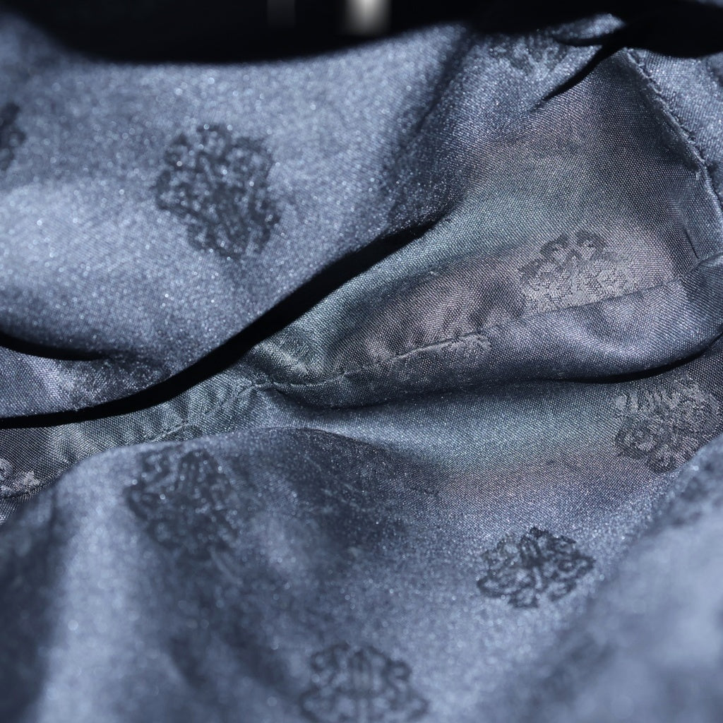 CHROME HEARTS(クロムハーツ) DRW STRNG SACK CRS PATCH クロスパッチドローストリングサックレザー巾着ハンドバッグ