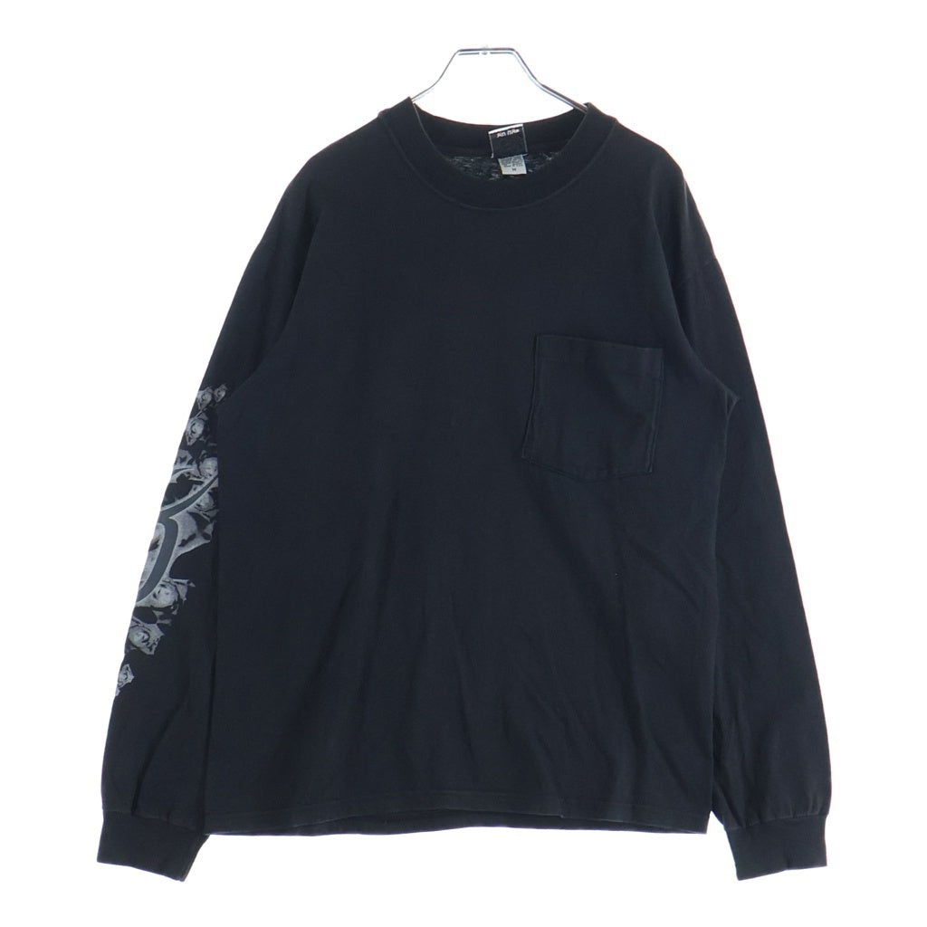 CHROME HEARTS(クロムハーツ) ×KYOSUKE HIMURO OLD L/S Tee 氷室京介ロゴプリント ロングスリーブTシャツ 長袖カットソー ロンT ブラック
