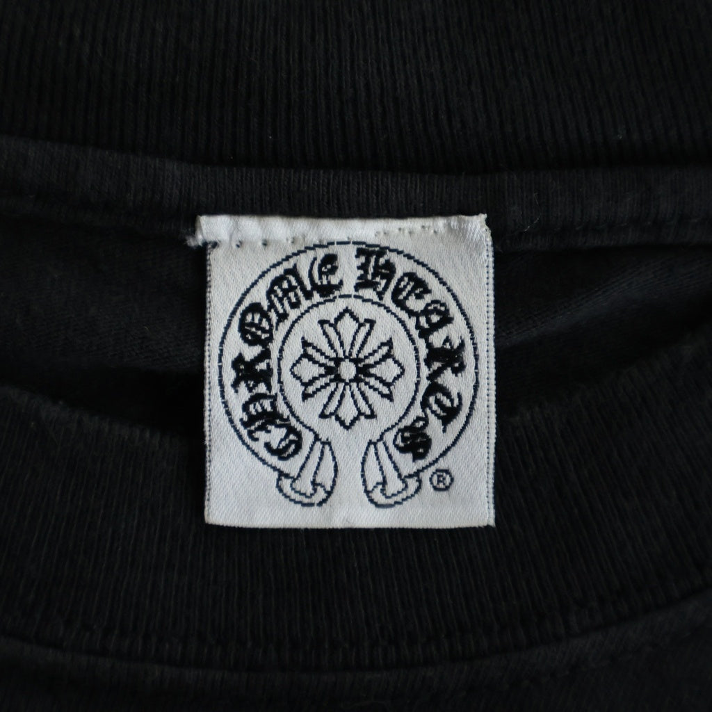 CHROME HEARTS(クロムハーツ) ×KYOSUKE HIMURO OLD L/S Tee 氷室京介ロゴプリント ロングスリーブTシャツ 長袖カットソー ロンT ブラック