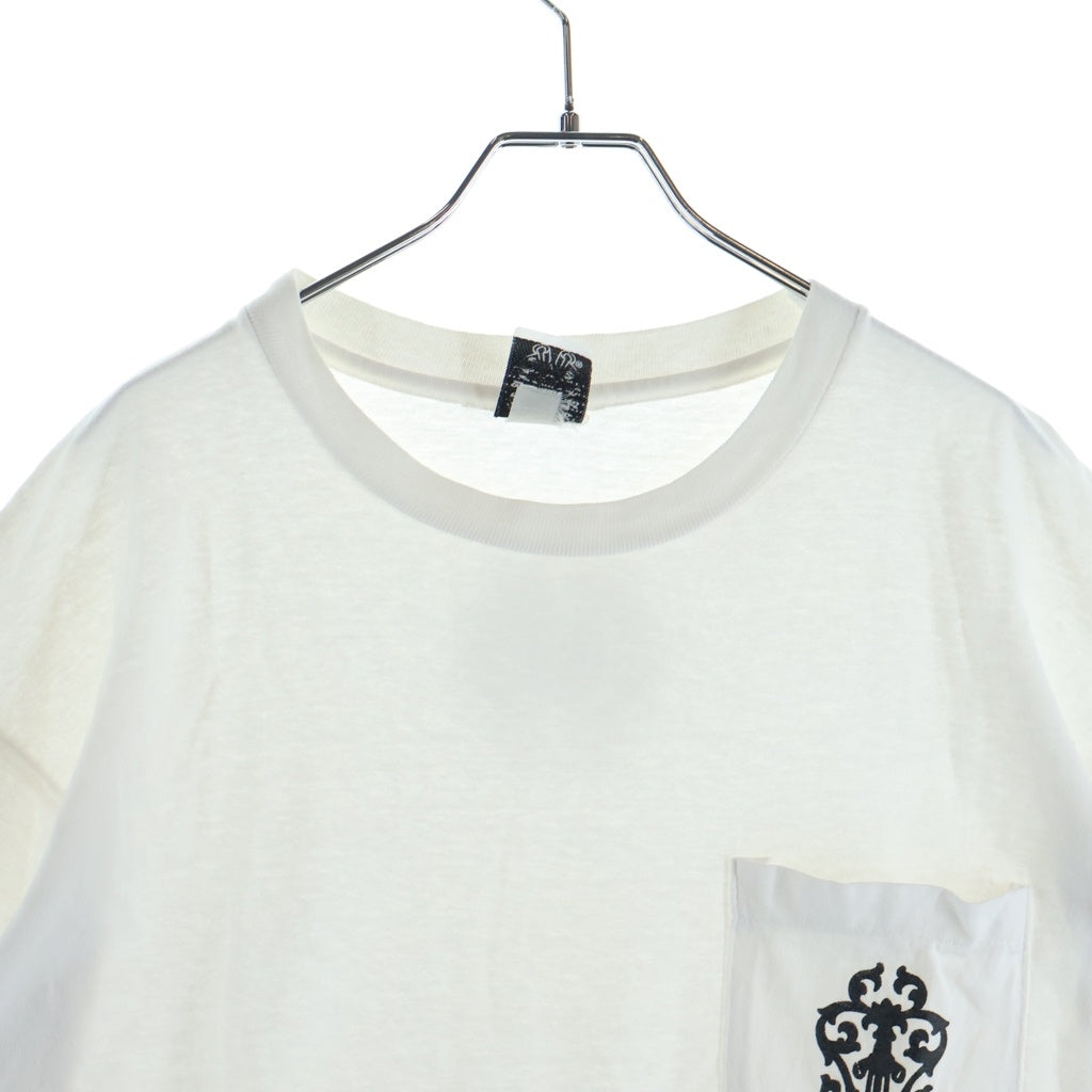 CHROME HEARTS(クロムハーツ) OLD オールド ヴァインダガープリント バックホースシュープリント 半袖Tシャツカットソー ホワイト
