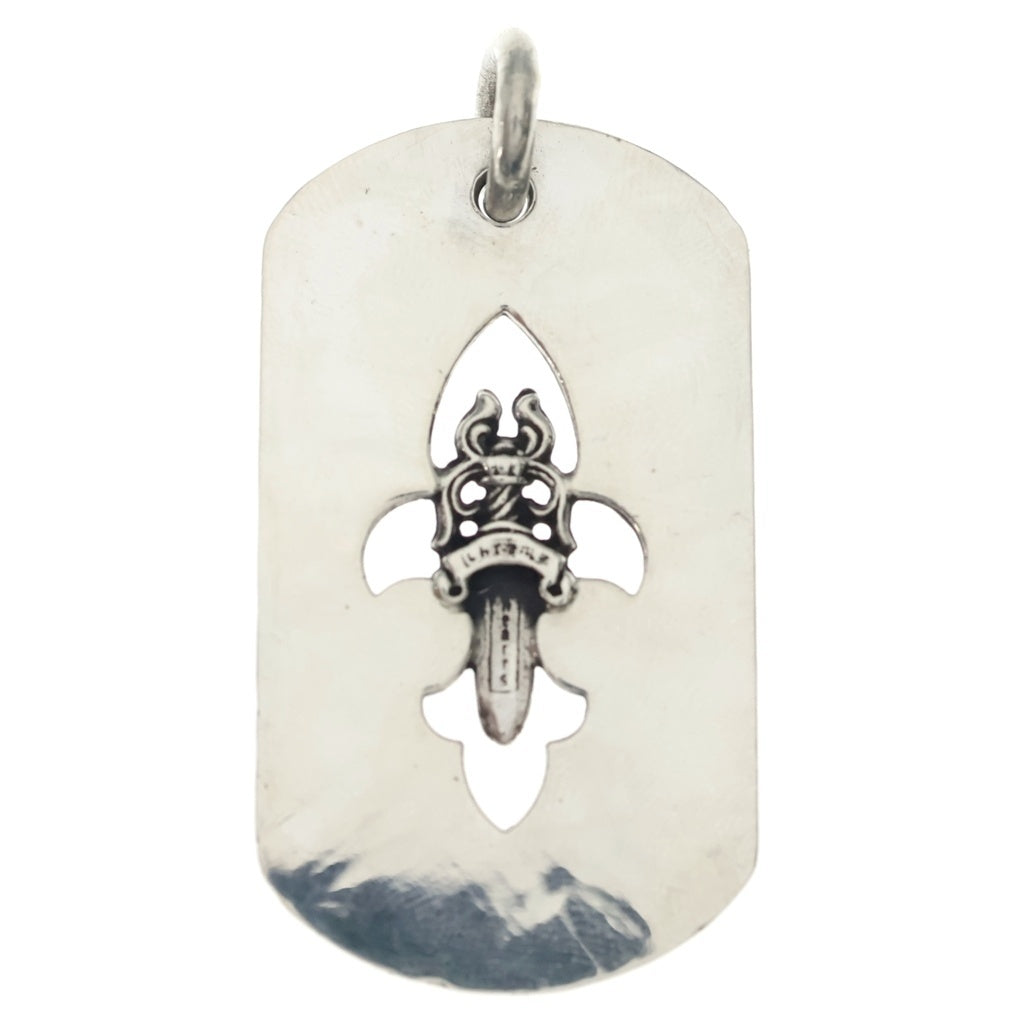 Chrom hearts フレア　ダガー ドックタグ ペンダント トップ CHROME HEARTS(クロムハーツ) D TAG LRG FLE DAG フレアダガー