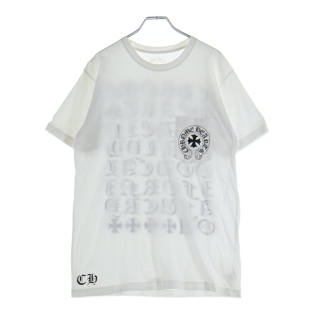 CHROME HEARTS(クロムハーツ) CH T-SHRT 1 バック英字プリント半袖Tシャツ ブラック