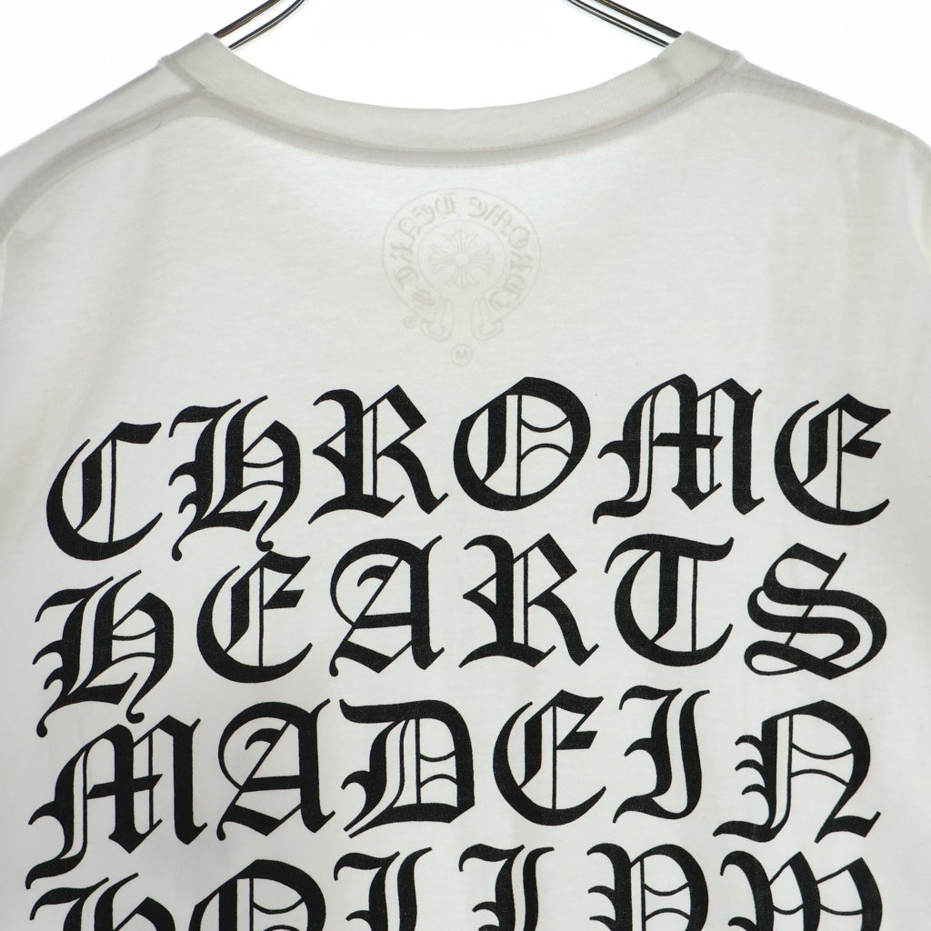CHROME HEARTS(クロムハーツ) CH T-SHRT 1 バック英字プリント半袖Tシャツ ブラック