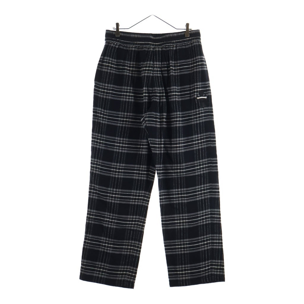 CHROME HEARTS(クロムハーツ) 1 Cross Leather Patch After School Flannel Check Pants レザーパッチ クロスパッチ チェック柄