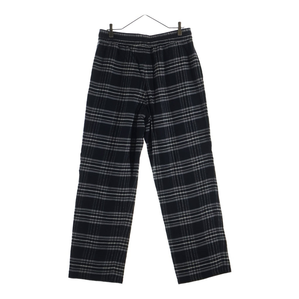 CHROME HEARTS(クロムハーツ) 1 Cross Leather Patch After School Flannel Check Pants レザーパッチ クロスパッチ チェック柄