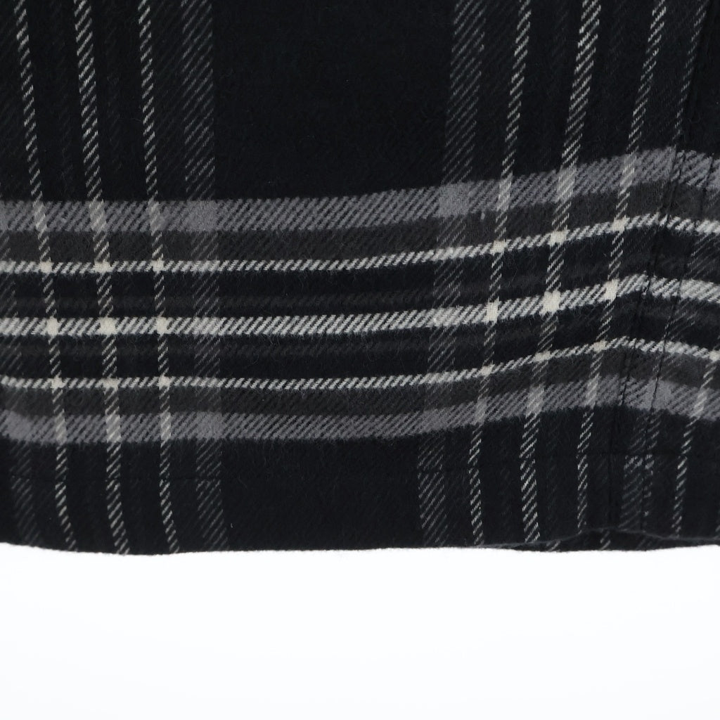 CHROME HEARTS(クロムハーツ) 1 Cross Leather Patch After School Flannel Check Pants レザーパッチ クロスパッチ チェック柄