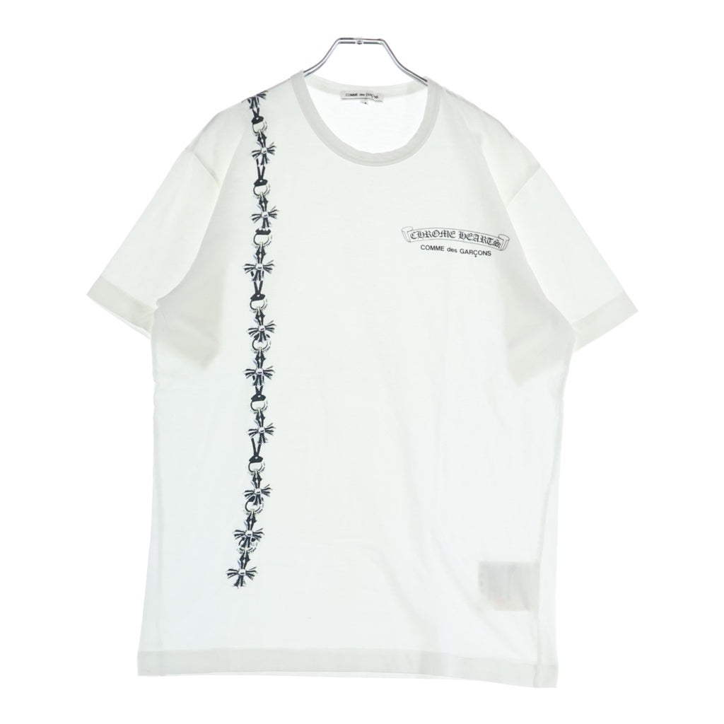 CHROME HEARTS(クロムハーツ) ×COMME des GARCONS コムデギャルソン カットアウト 半袖Tシャツ カットソー ホワイト