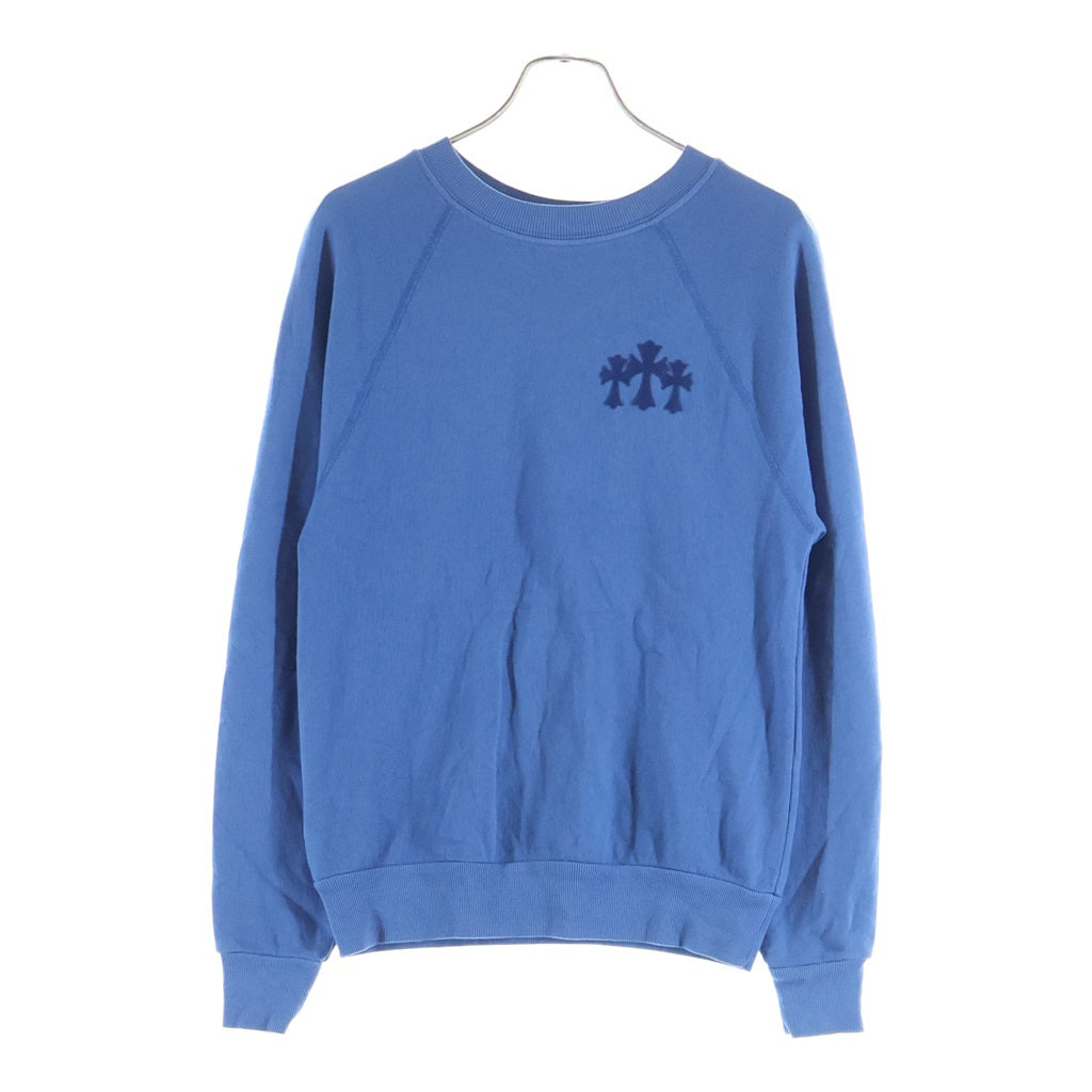 CHROME HEARTS(クロムハーツ) 7-11 CREW バックCHロゴ刺繍スウェット ブルー レディース