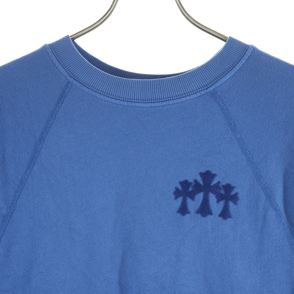 CHROME HEARTS(クロムハーツ) 7-11 CREW バックCHロゴ刺繍スウェット ブルー レディース