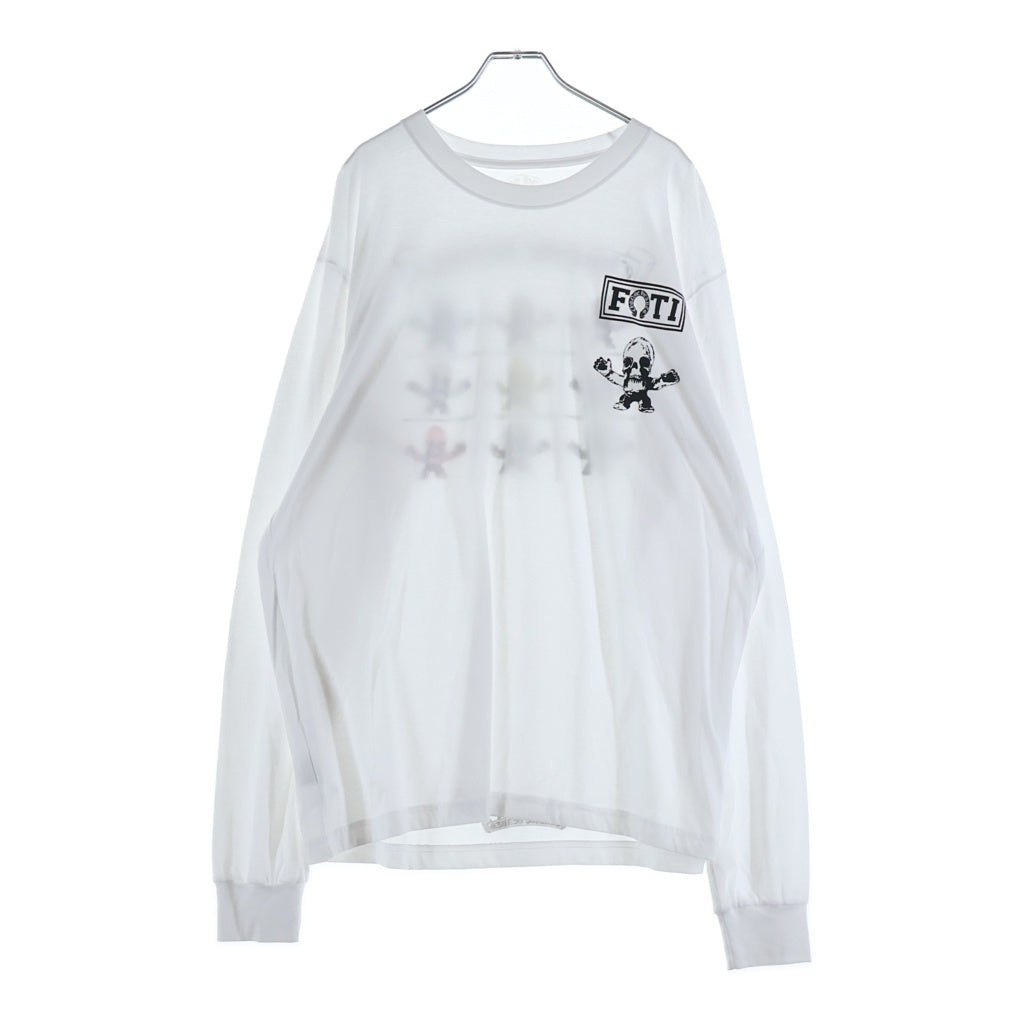 CHROME HEARTS(クロムハーツ) CH T-SHRT FOTI FOTIプリントロングTシャツ ホワイト/マルチ