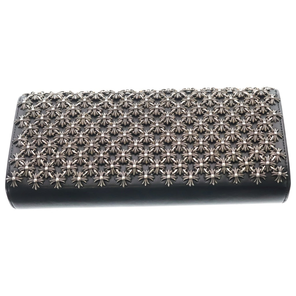 CHROME HEARTS(クロムハーツ) CHAIN MAIL BAG チェーン メイル クラッチバッグ ブラック/シルバー