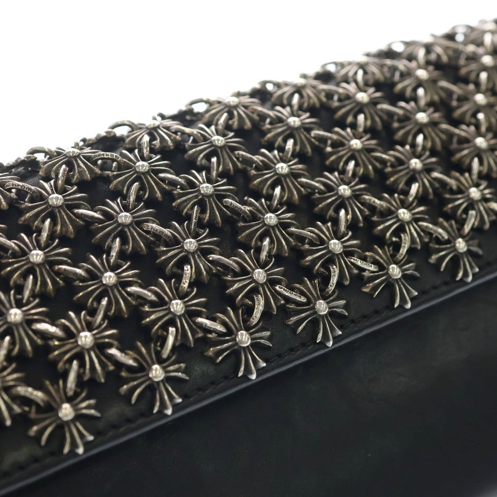 CHROME HEARTS(クロムハーツ) CHAIN MAIL BAG チェーン メイル クラッチバッグ ブラック/シルバー