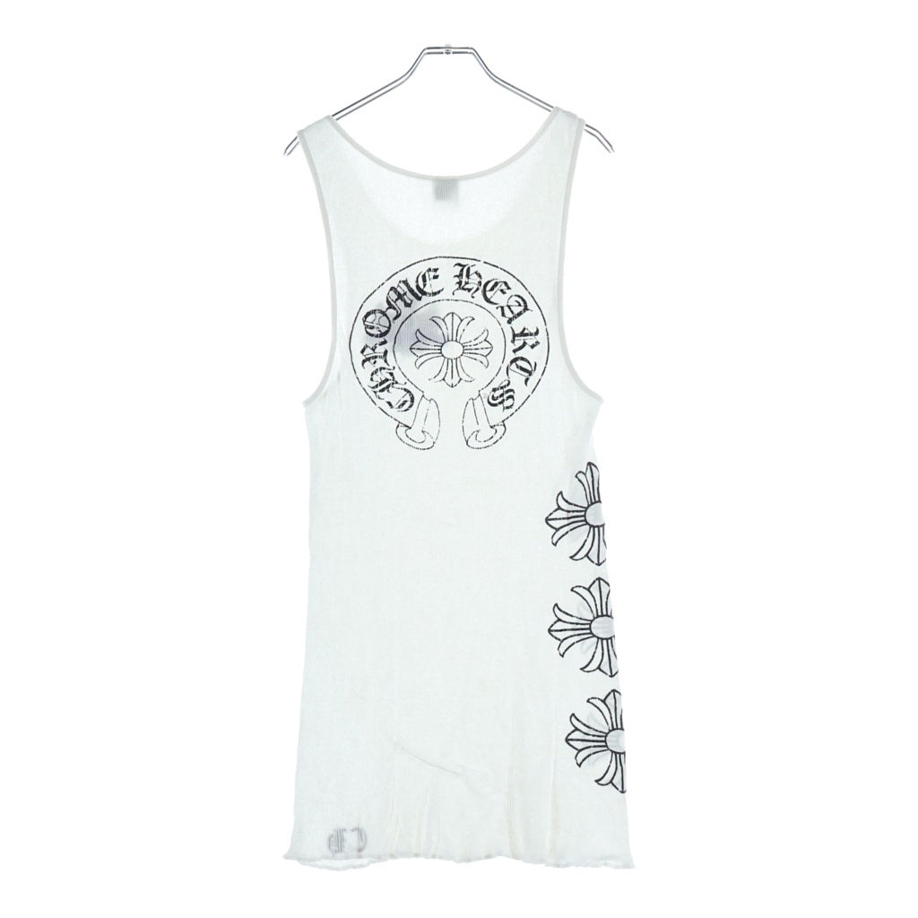 CHROME HEARTS(クロムハーツ) OLD CH PLUS TANK CHプラス ロゴ タンクトップ ノースリーブ ホワイト