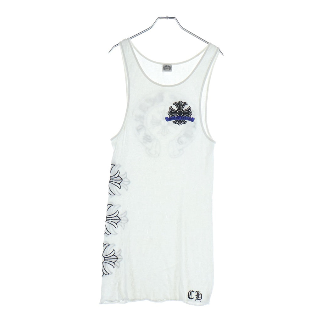 CHROME HEARTS(クロムハーツ) OLD CH PLUS TANK CHプラス ロゴ タンクトップ ノースリーブ ホワイト