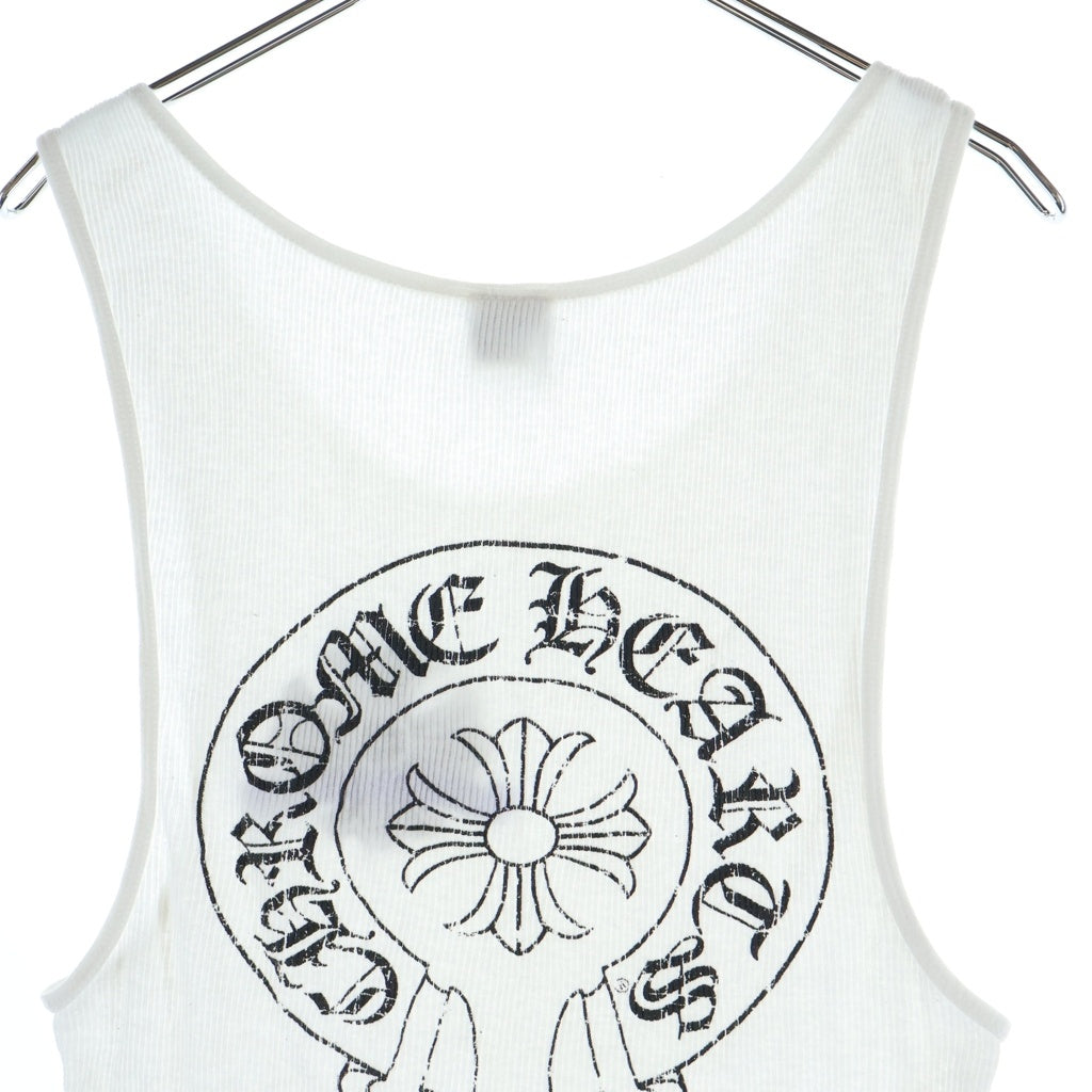 CHROME HEARTS(クロムハーツ) OLD CH PLUS TANK CHプラス ロゴ タンクトップ ノースリーブ ホワイト
